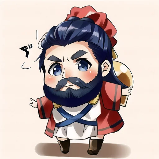 Chibi Dwarf Man With Beard Lorachibistylev11.2
