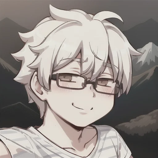 Best Quality, Masterpiece, 1boy, Male, Solo, White Hair, Str...