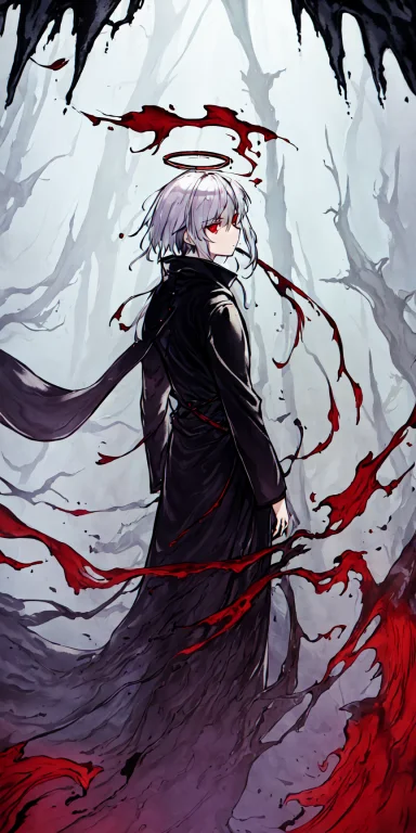 Artbytokiame, Masterpiece, Best Quality, 1boy, Silver Hair,...