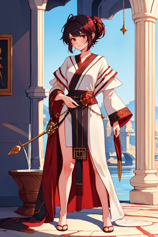 1girl, Lorawatao0.8, Full Body Shot Of A Potent Arcadian Fem...