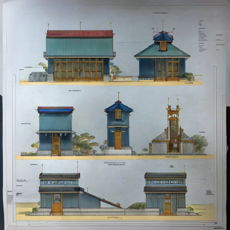 Architectural Plans For A Fishmongers Hut. Planit2