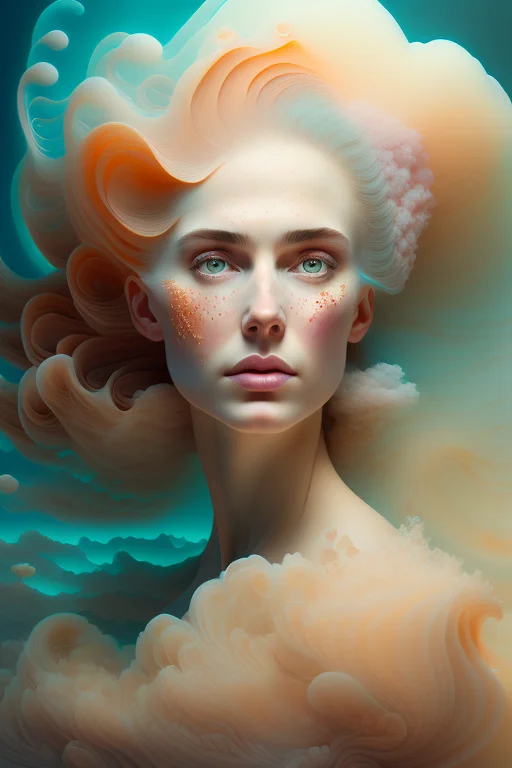 Dreamlikeart, Painting Portrait Of A Beautiful Woman, Cldgri...
