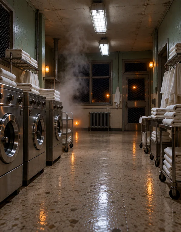 4sylum W4rd, Photorealistic, The Same Empty 1960s-1970s Hosp...