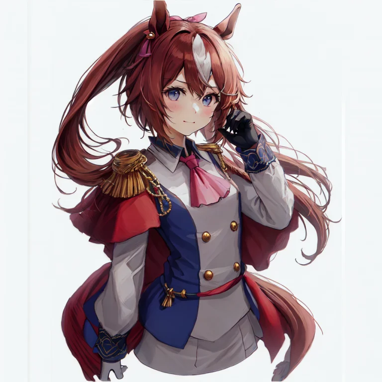 Masterpiece, Best Quality,1girl,horse Ears,portrait, White B...