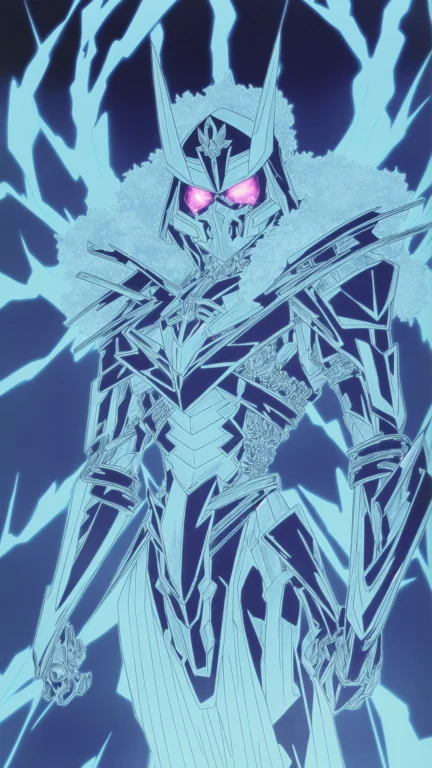 1980s Style, 80s Anime Style, A Skeletonized Man With Bits O...