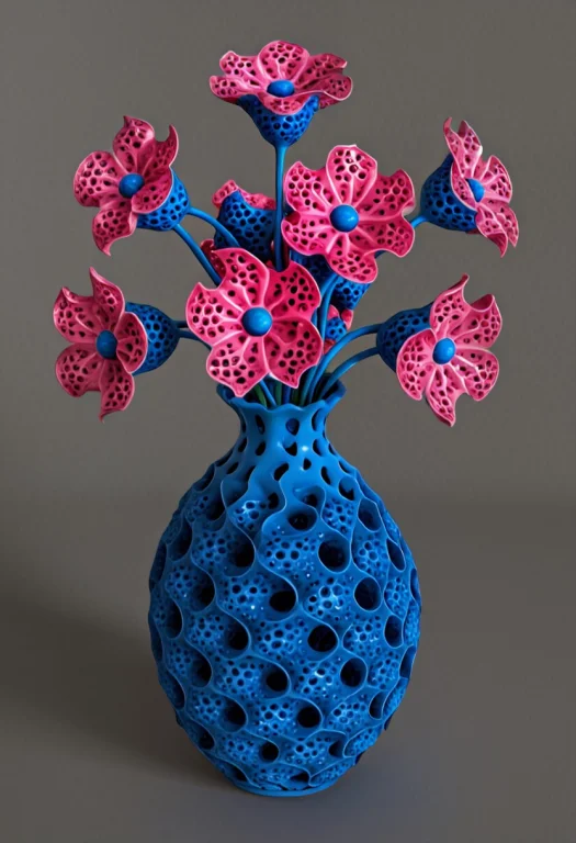 Gyroid Flowers In Vase