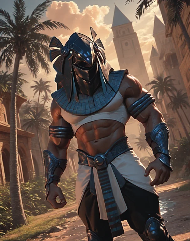 Lorahorusjaffastargatenoobaiad0.8 Horus Jaffa, Muscular, Sta...