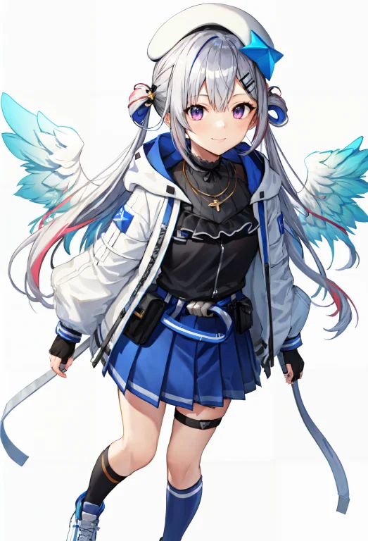 Loraberetkanata-v71beretkanatan, 1girl, Solo, Multicolored H...