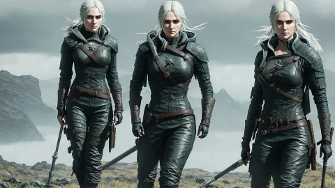 Cirilla Fiona Elen Riannon From The Witcher Wild Hunt In Dea... — Stable Diffusion AI Prompt: Cirilla Fiona Elen Riannon from the Witcher Wild Hunt in Death Stranding world,...