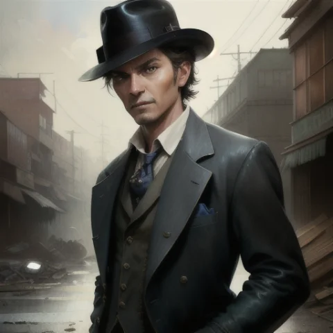 Markopetkovic, Rfktrsnosferativ10v10 Noir Detective1.2, Tan... — Stable Diffusion AI Prompt: markopetkovic, rfktrsNosferatiV10_v10 (noir detective:1.2), tan skin, (fancy sui...