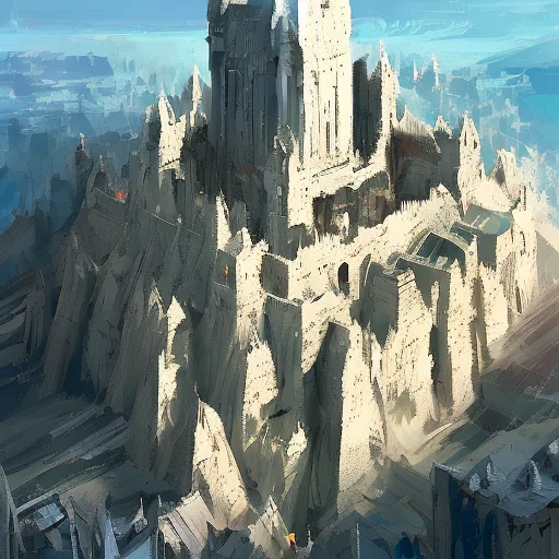 A Photo Of Minas Tirith Minas Tirith By Craig Mullins 512pai...
