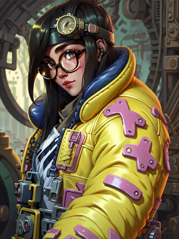 A Portrait Of Kljy, Yellow Jacket, With A Steampunk Setting,...