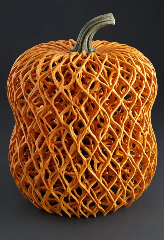 A Dynamic Jack-o-lantern Made Of Gyroid Lattice1.5