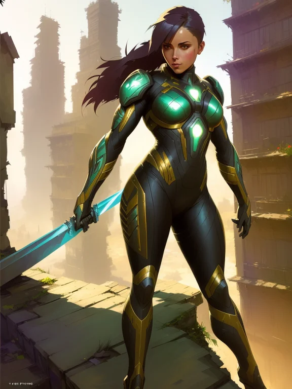 Art By Theo Prins1.1, A Female Nano Soldier, Sharper Details...