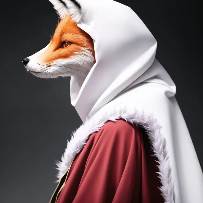 10s, Androgynous, Animal, Animal On Shoulder, Cape, Fox, Jap...