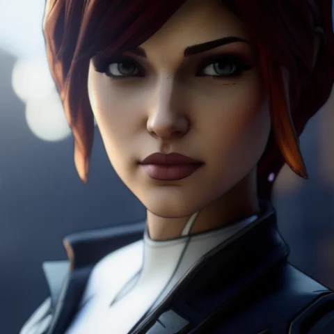 Portrait, Centered, Sexy Cute Brunette, Mix Of Telltale Styl... — Stable Diffusion AI Prompt: portrait, centered, sexy cute brunette, mix of telltale style and borderlands st...