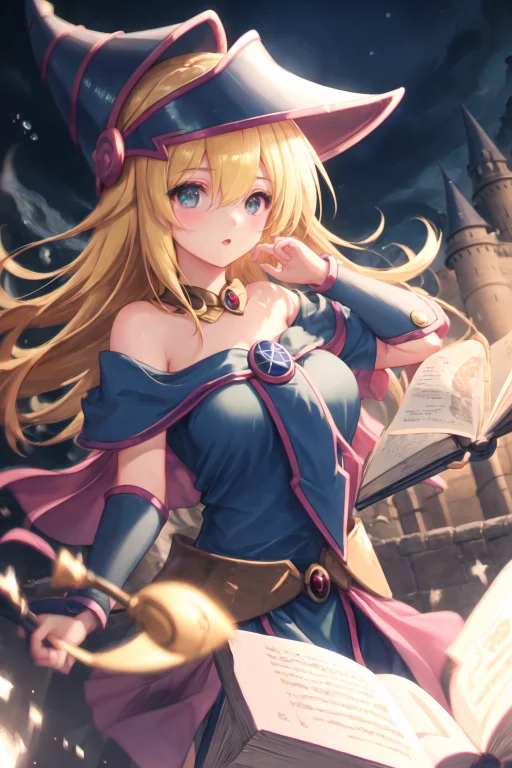 Dark Magician Girl, Masterpiece, Best Quality, 1girl, Solo,...