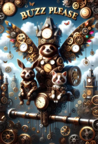 Best Friends, 1other Kitten With Wings, And 1other, A Warrio... — SDXL AI Prompt: best friends, 1other kitten with wings, and 1other, a warrior made of distinctiv...