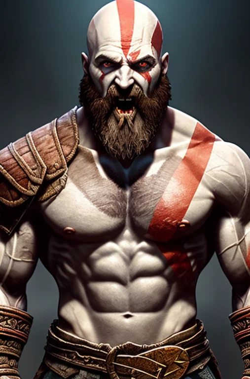 God Of War Game, A Portrait Of A Laughing, Toxic, Muscle, Go...