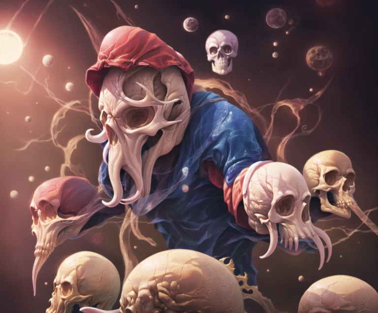 Highly Detailed Portrait 1illithid Bowser With Dark Eyes And...