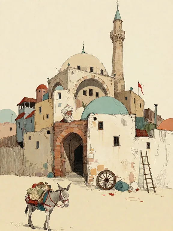 Bradhamel Art Style. A Stylized Illustration Of A Densely Pa...