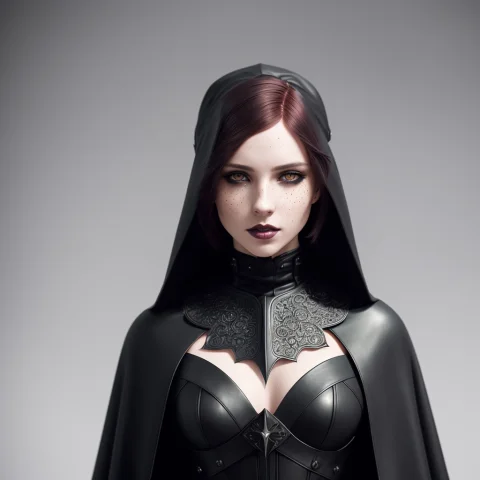 Full Length Frame, Elegant Leather Cloak,high Detail Raw Col... — Stable Diffusion AI Prompt: full length frame, (elegant leather cloak),High detail RAW color art, animation,...