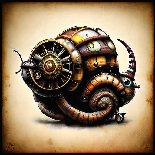 Steampunkai, Snail, Steampunk