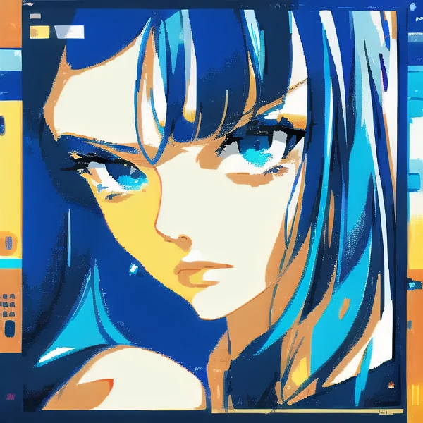 Looking At Viewer, Neon Colors, Cyberpunk, Android