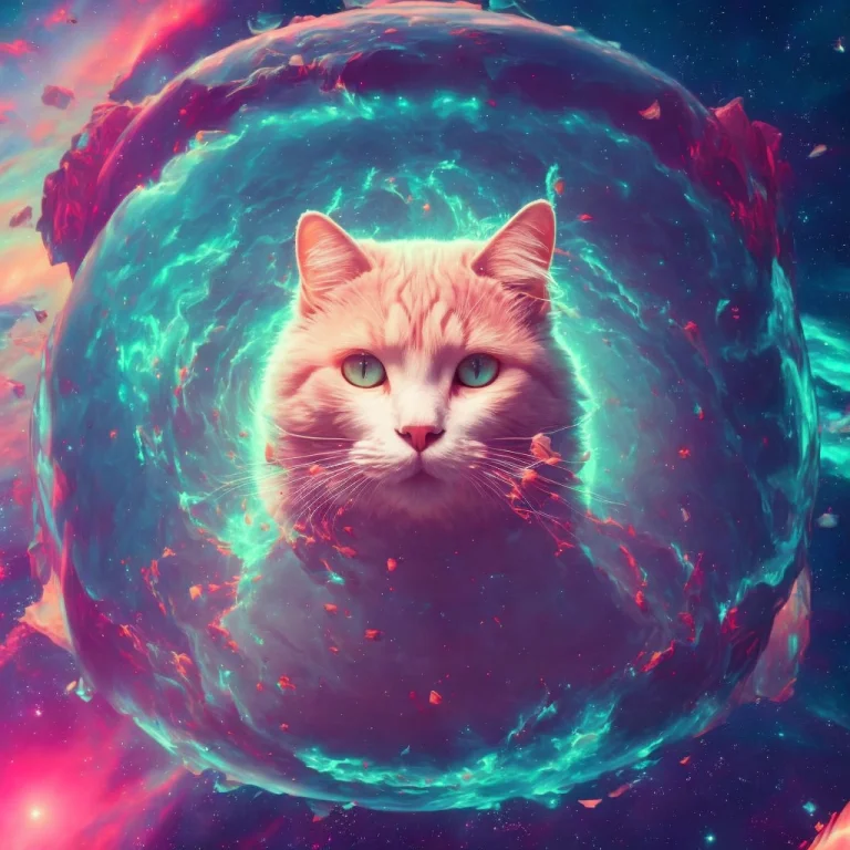Cat Floating Through Space, Dgtl