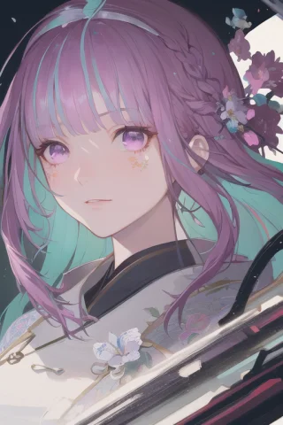 Loratrminatoaquasafe1, Minatoaqua ,1girl,solo, Very Long Pin... — Stable Diffusion AI Prompt: , minato_aqua ,1girl,solo, very long pink hair,Purple eyes,floating hair,french...