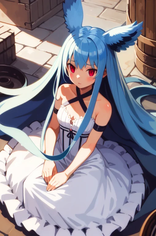 Masterpiece, Bestquality, 1girl, Solo, Plenair, Blue Hair, R...