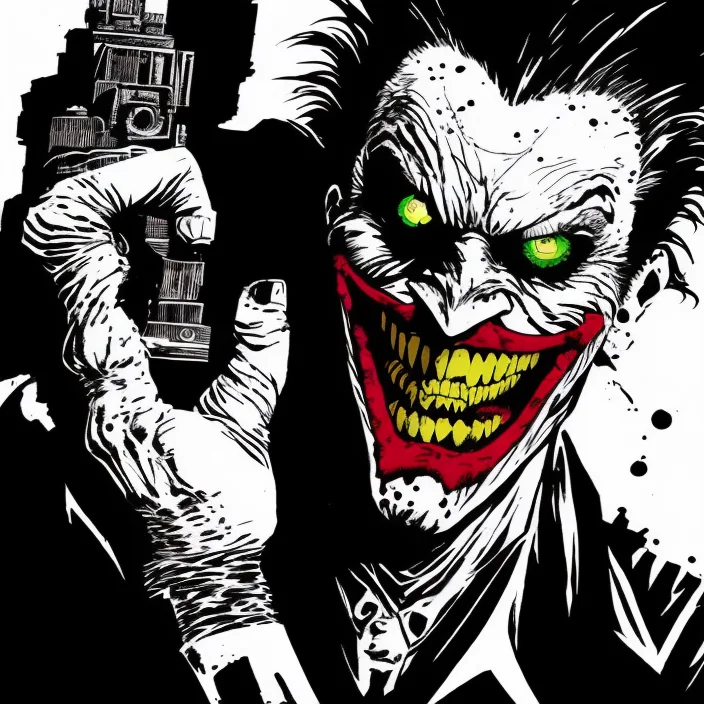Joker Growling, Green And Purple Color Scheme, Sincityiamyor...