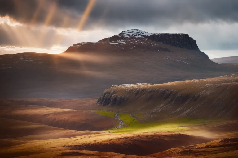 Award Winning Photo Of A Dramatic Landscape, Style-kilt, Lid...