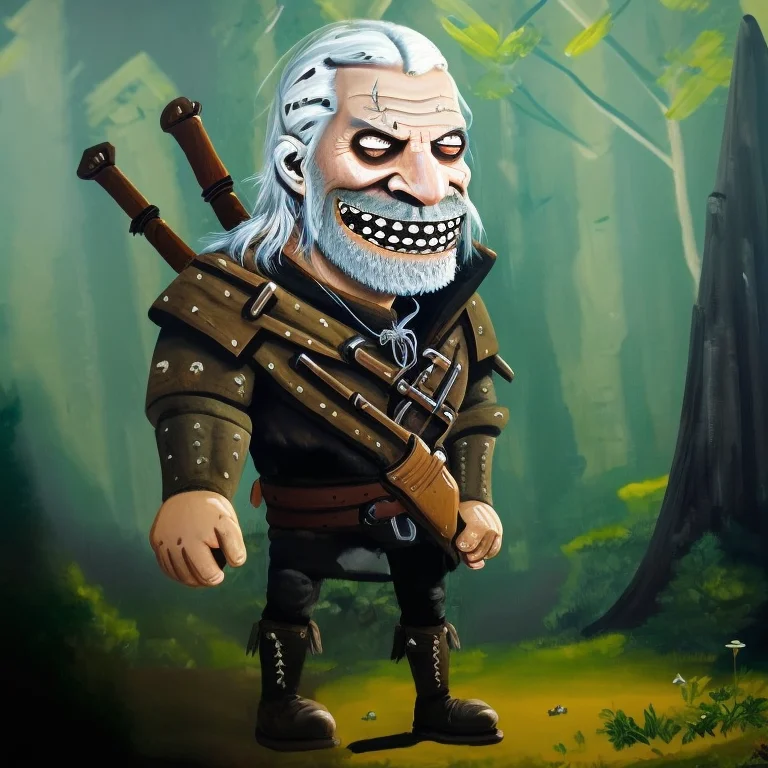 Witcher, Geralt Of Rivia, Forest Background, Lozhkin, Big Sm...