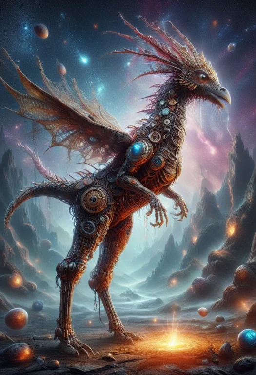 , Science Fiction And Fantasy ,vibrant, Imaginative Cosmic S...