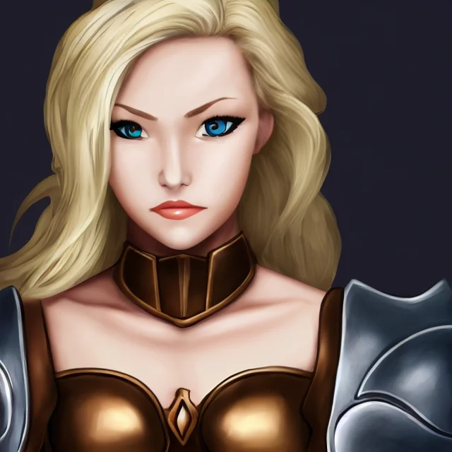Frpgfacegen, Solo, 1girl, Blondehair, Lookingatviewer, Parod...
