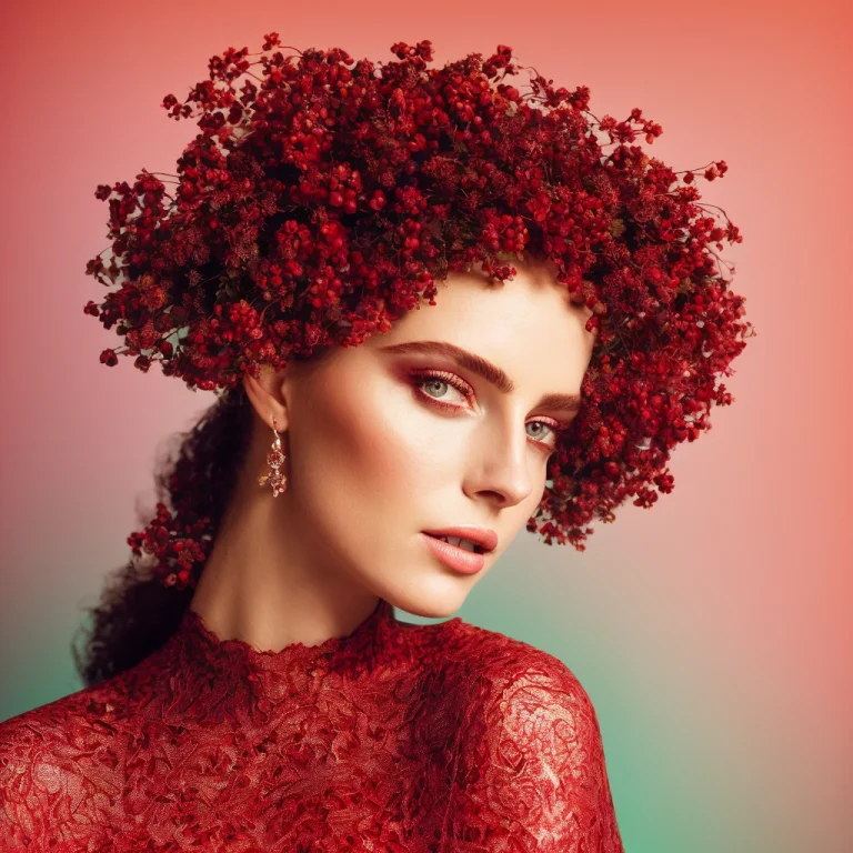 Portrait Of A Woman As A Beautiful Fashion Model, Vogue, Gre...