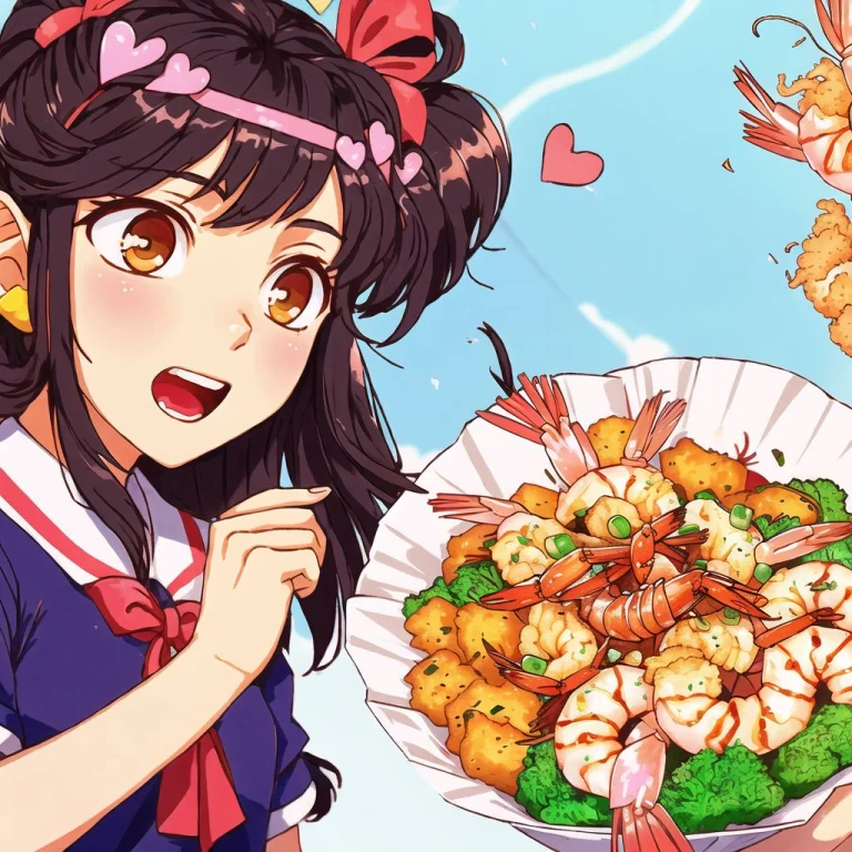 Loraavasretro06-041, 2girls, Ahoge, Food, Hair Ornament, Hai...