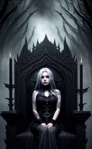 Dark Fantasy Theme, Mystical, Zoomed, Dark Theme, Underworld... — Stable Diffusion AI Prompt: dark fantasy theme, mystical, zoomed, Dark theme, underworld theme, deviant art...