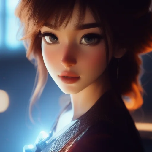 Portrait, Centered, Sexy Cute Brunette Woman, Samdoesarts St...