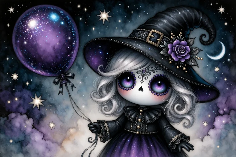 Airbrushed Ta86wistfall Mixed Media Greeting Card Style Capt...