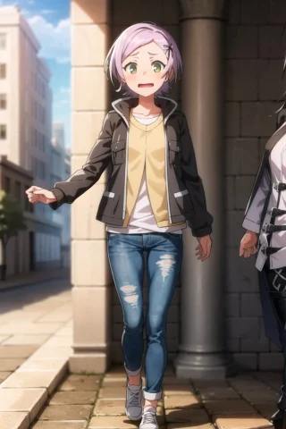 Lorageru0.8, 1girl, Black Hoodie, Jeans, Full Body, City, Ma... — Stable Diffusion AI Prompt: , 1girl, (black hoodie), jeans, full body, (city), masterpiece, best quality,