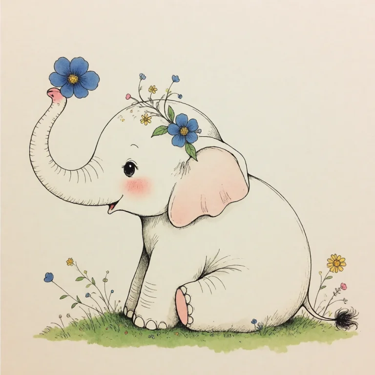 Arsmjstyle, Delicate Whimsy, The Image Shows A Drawing Of An...