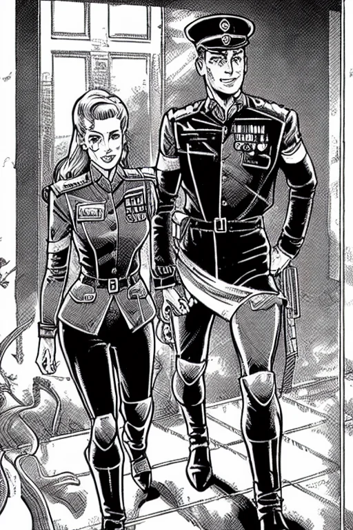 Pboldrifrpgstyle A Man And Woman In Uniform
