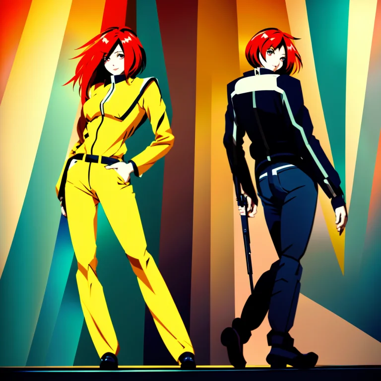 Anime, Vibrant Colors1, Kan0.25 Screaming, Standing Pose, Il...