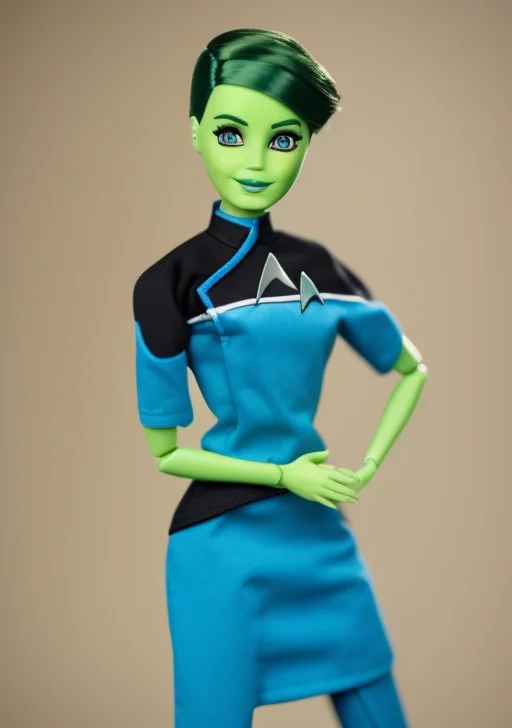 Loratendi-lora0.8 Tendi As A Barbie Doll Wearing A Starfleet...