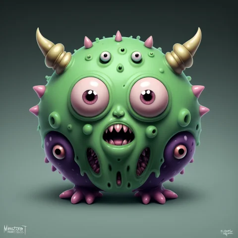 A Fantz Monster Design, Funny, Ultra Detailed, Slime, Blob L... — Stable Diffusion AI Prompt: A fantz monster design, funny, ultra detailed, slime, blob 