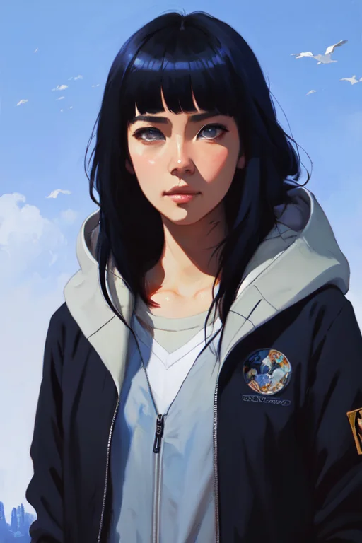 Hinata, Hyuugahinata, Close Up, Modelshoot Style, Anime Scre...