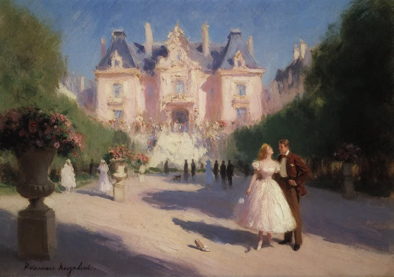 Cinematic Film Still 19. Konstantin Korovin Style Russian Im...