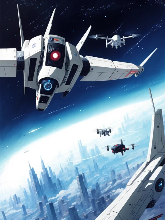A Word That Says, Hello1.2, Scifi, Spaceships, Robots, Drone...